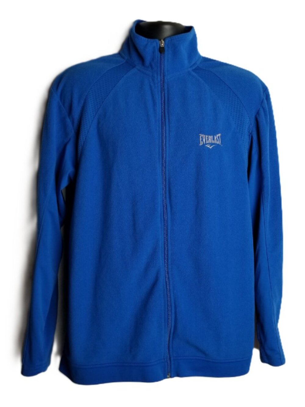 Everlast Vintage Track Jacket Zip Up Size L Blue Athletic Sporty Athleisure